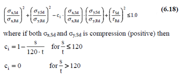 DNV RP-C201 Plate/Stiffener Buckling (2010) | Help | SDC Verifier